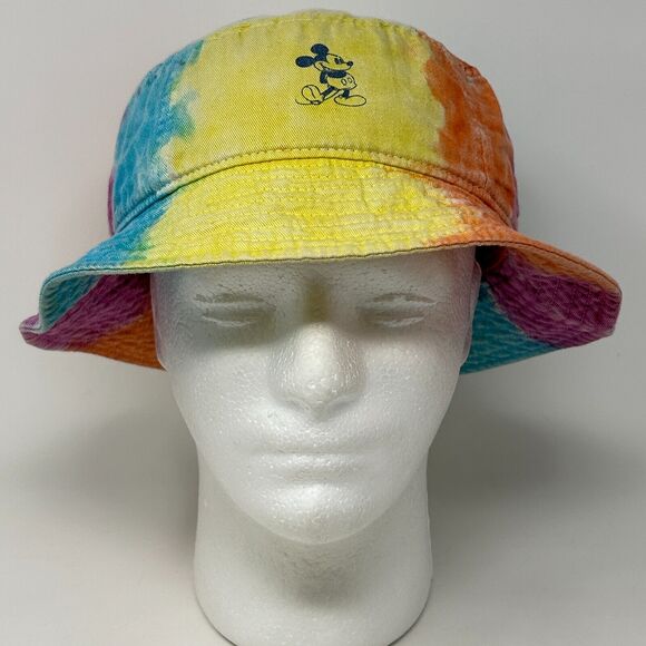 Walt Disney Parks Tie Dye Bucket Hat Mickey Mouse Fishermans Hat Pail Hat Adult - Picture 2 of 9